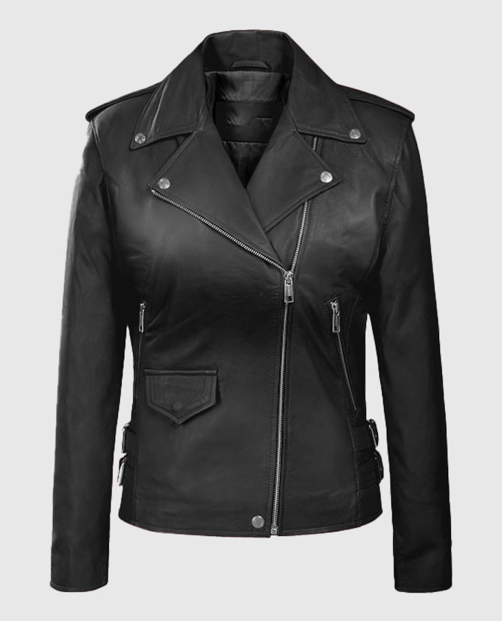 Hilary Duff Younger Black Leather Jacket