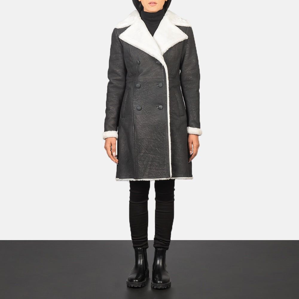 Black 02 Shearling Leather Jacket