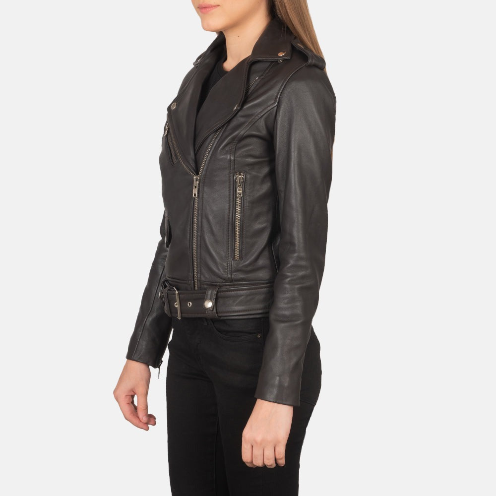 Black  Biker Leather Jacket
