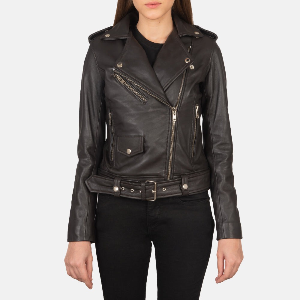 Black  Biker Leather Jacket