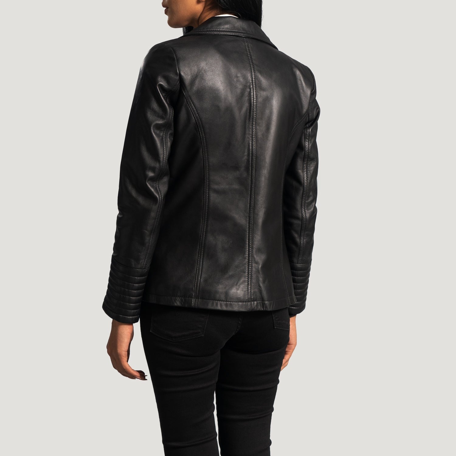 Women Black 02 Leather Blazer (Copy)