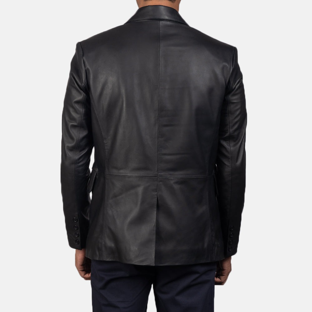 Black Leather Blazer