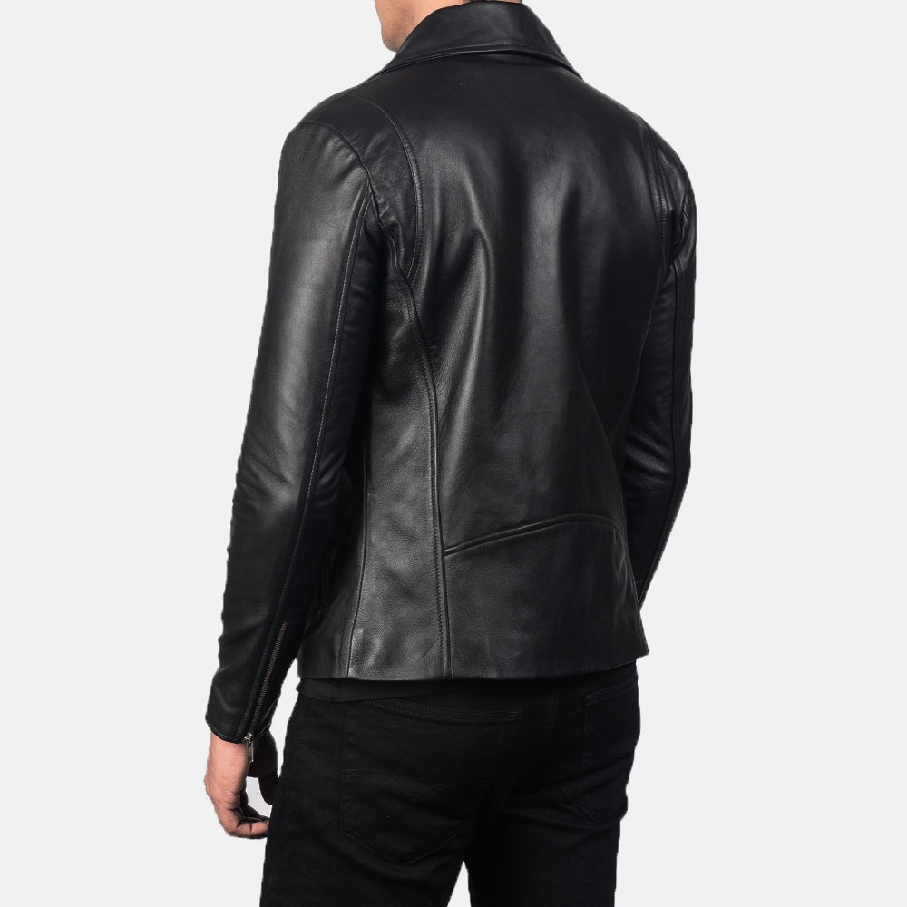 Black Leather Biker Jacket