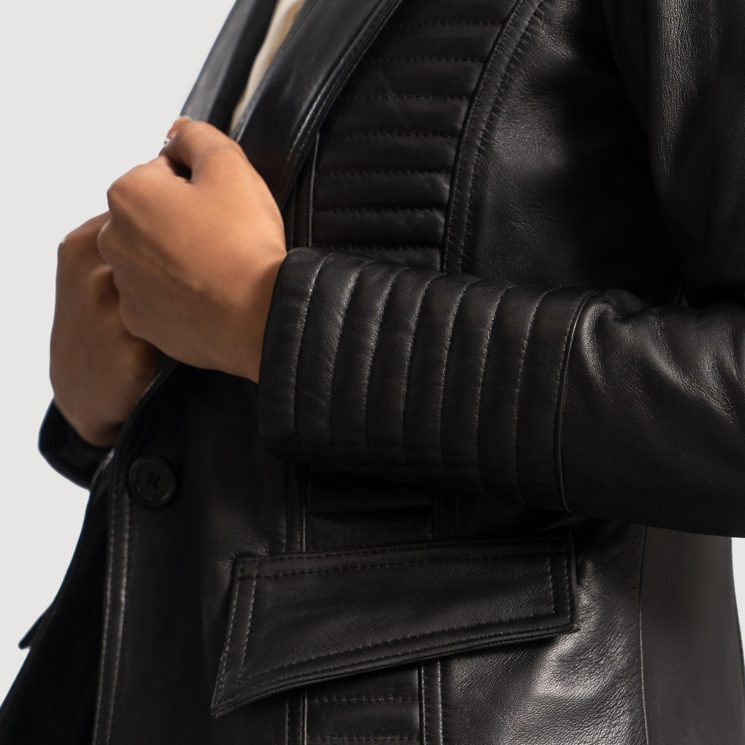 Women Black 02 Leather Blazer (Copy)