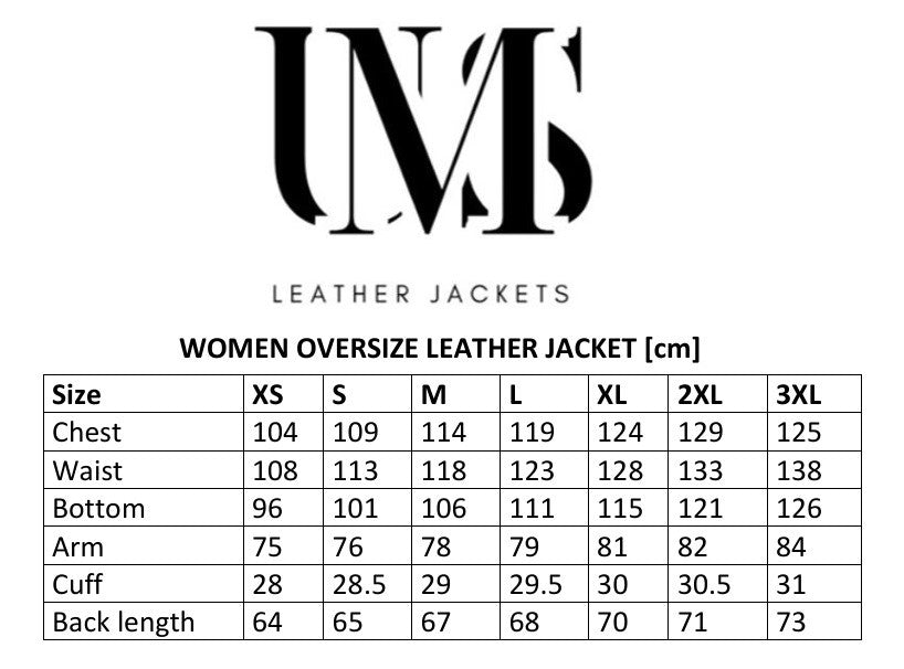 Women Black -02  Oversized Leather Jacket